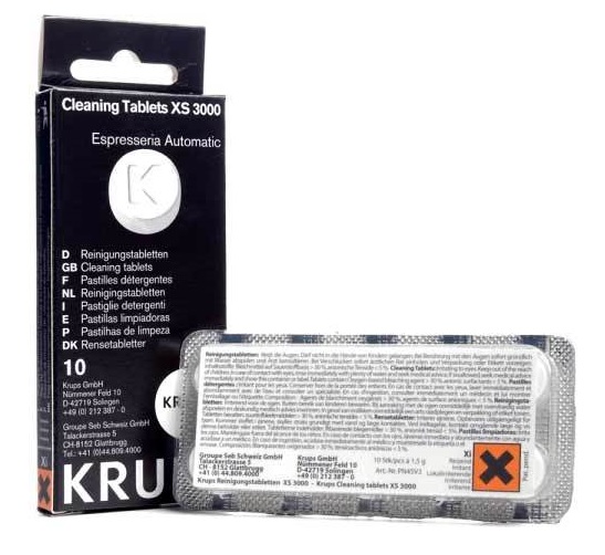 Таблетки для чистки гидросистемы Krups XS3000, 10 шт