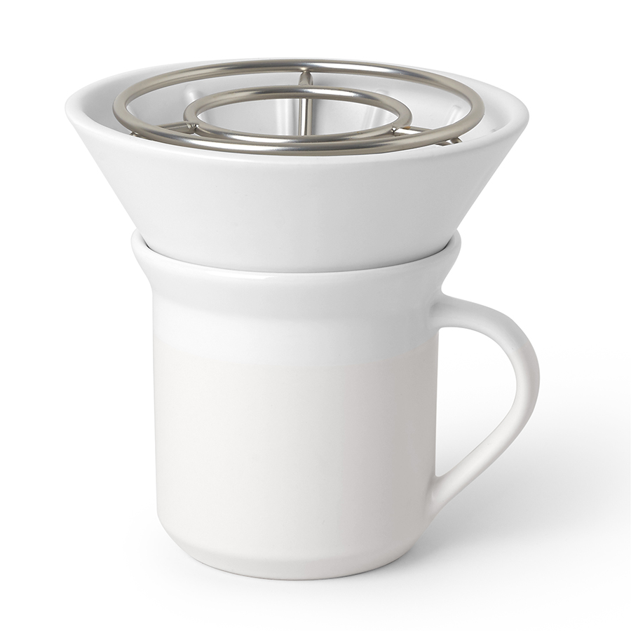 Фото Набор Perk для заваривания кофе методом Пуровер белый (280 мл)