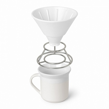 Набор Perk для заваривания кофе методом Пуровер белый (280 мл)